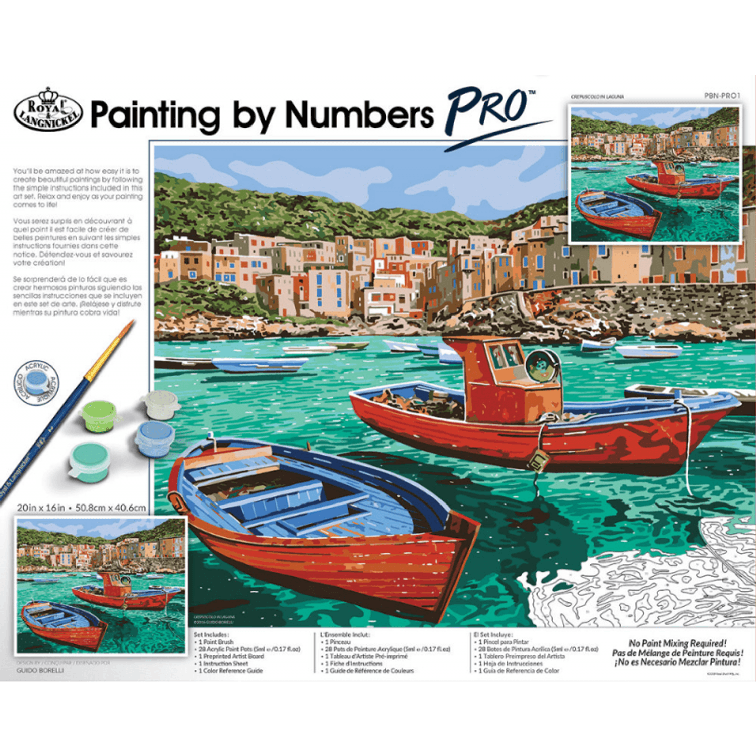 Pictura pe numere master Laguna fotografia produsului