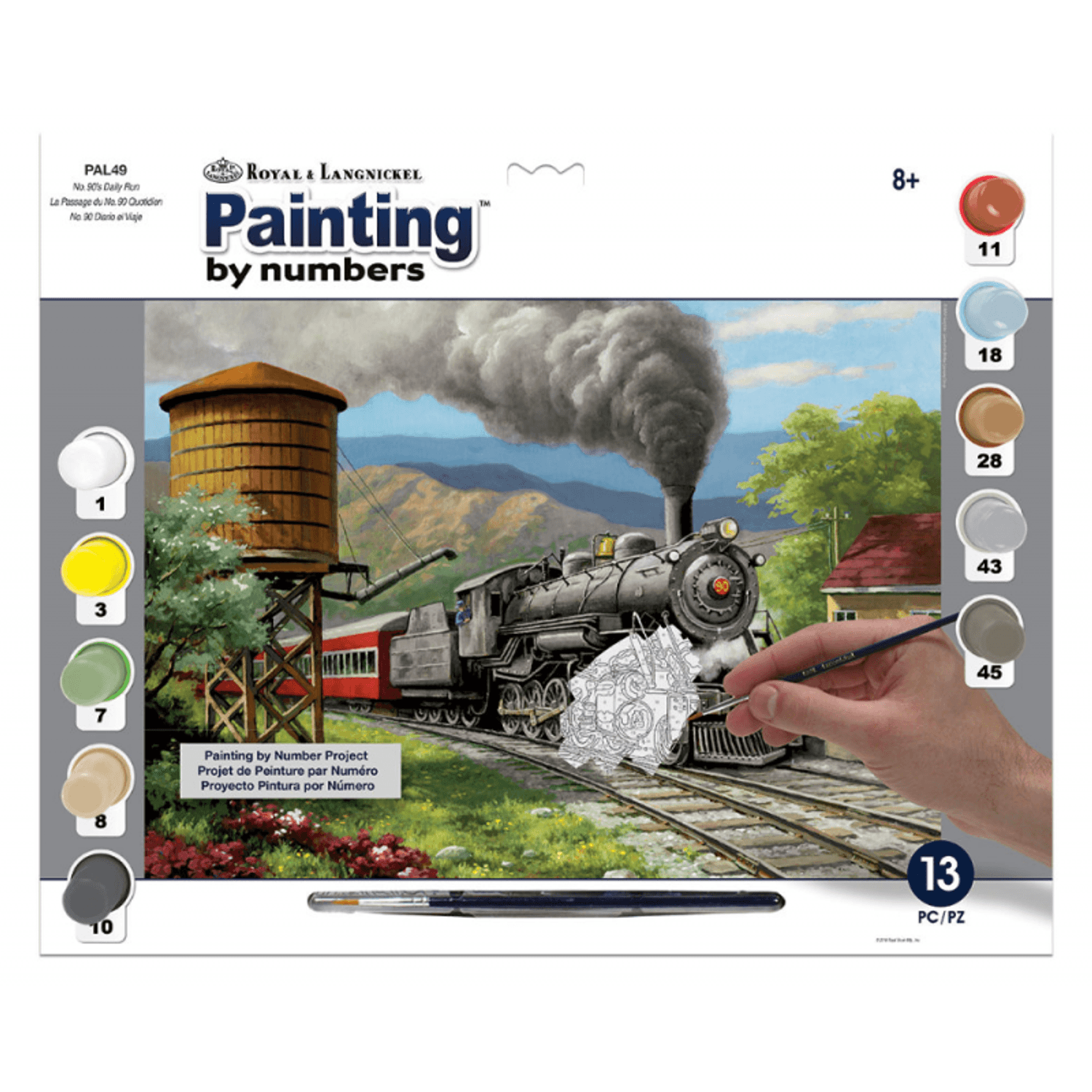 Pictura creativa pe numere avansati Tren de naveta fotografia produsului