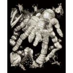 Set gravura pe folie fosforescenta Tarantula fotografia produsului