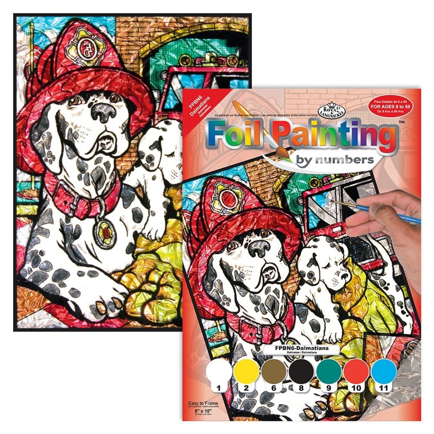 Pictura pe folie-Dalmatieni pompieri fotografia produsului
