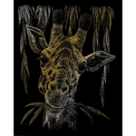 Set gravura pe folie aurie Girafa fotografia produsului
