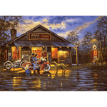 Puzzle 1000 piese - Motorcyclist fotografia produsului View 2 S