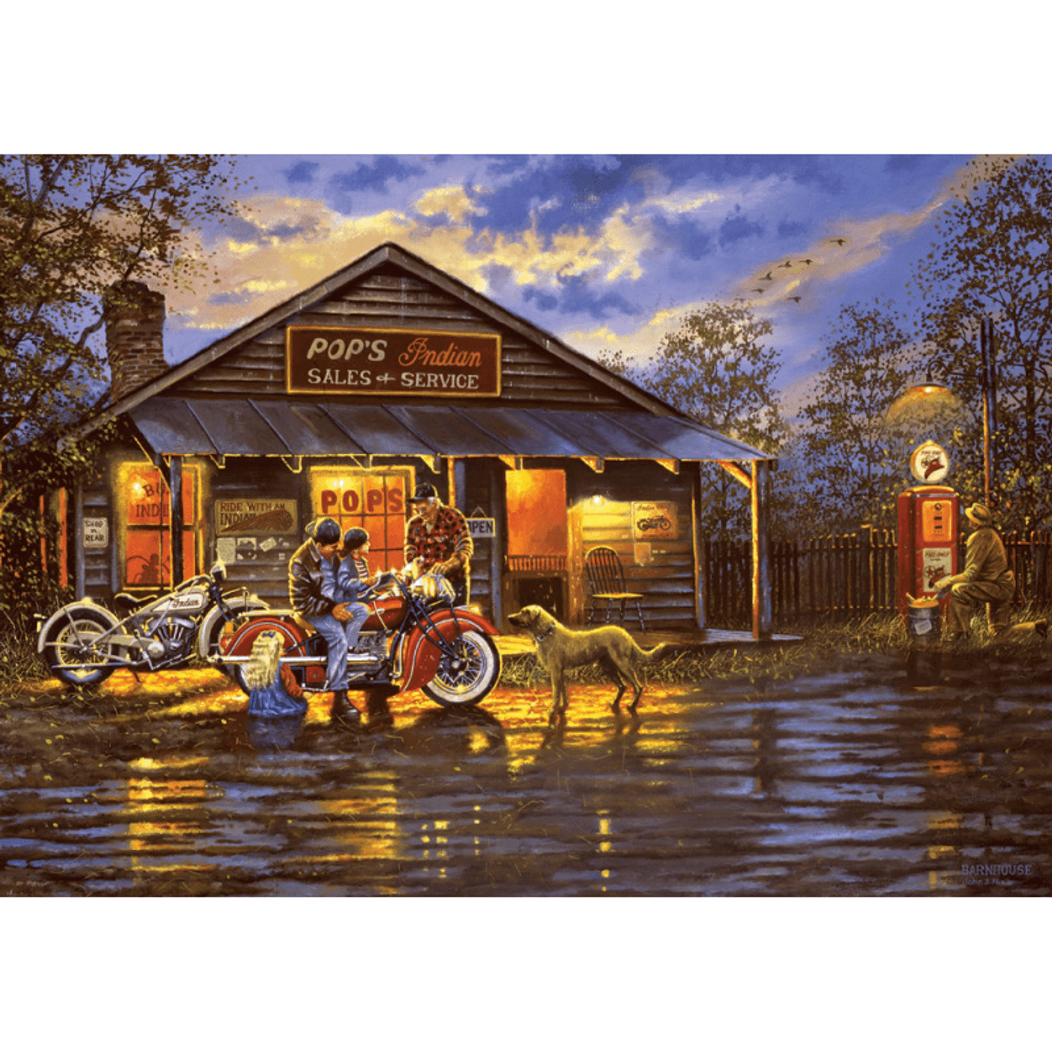 Puzzle 1000 piese - Motorcyclist fotografia produsului View 2 L