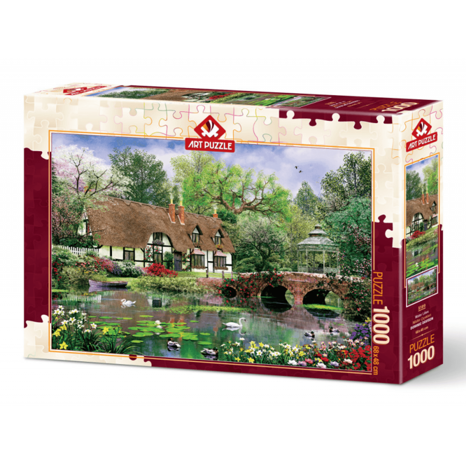 Puzzle 1000 piese - Water Lilies fotografia produsului View 2 L