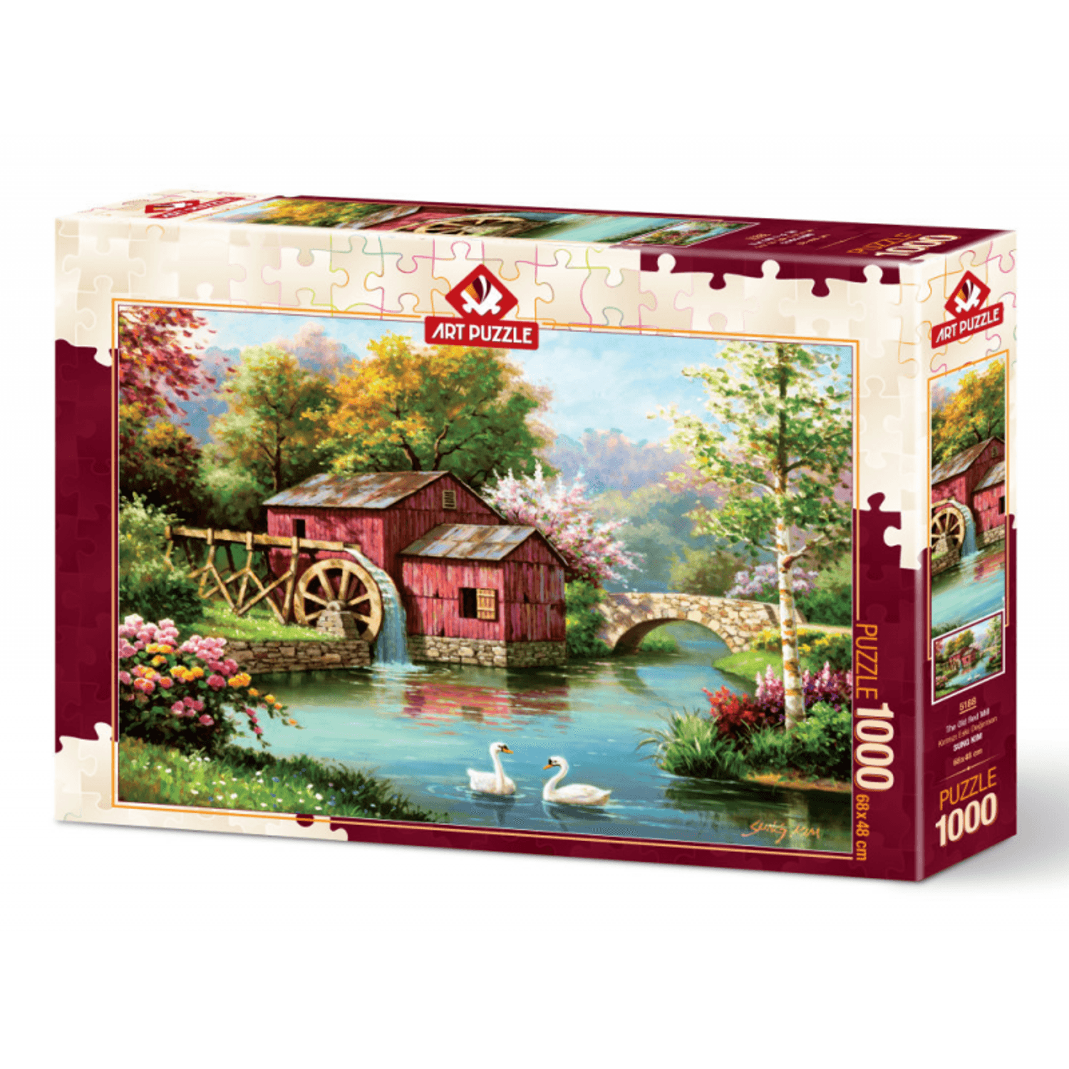 Puzzle 1000 piese - The Old Red Mill fotografia produsului View 2 L