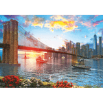 Puzzle 1000 piese - Sunset On New York fotografia produsului