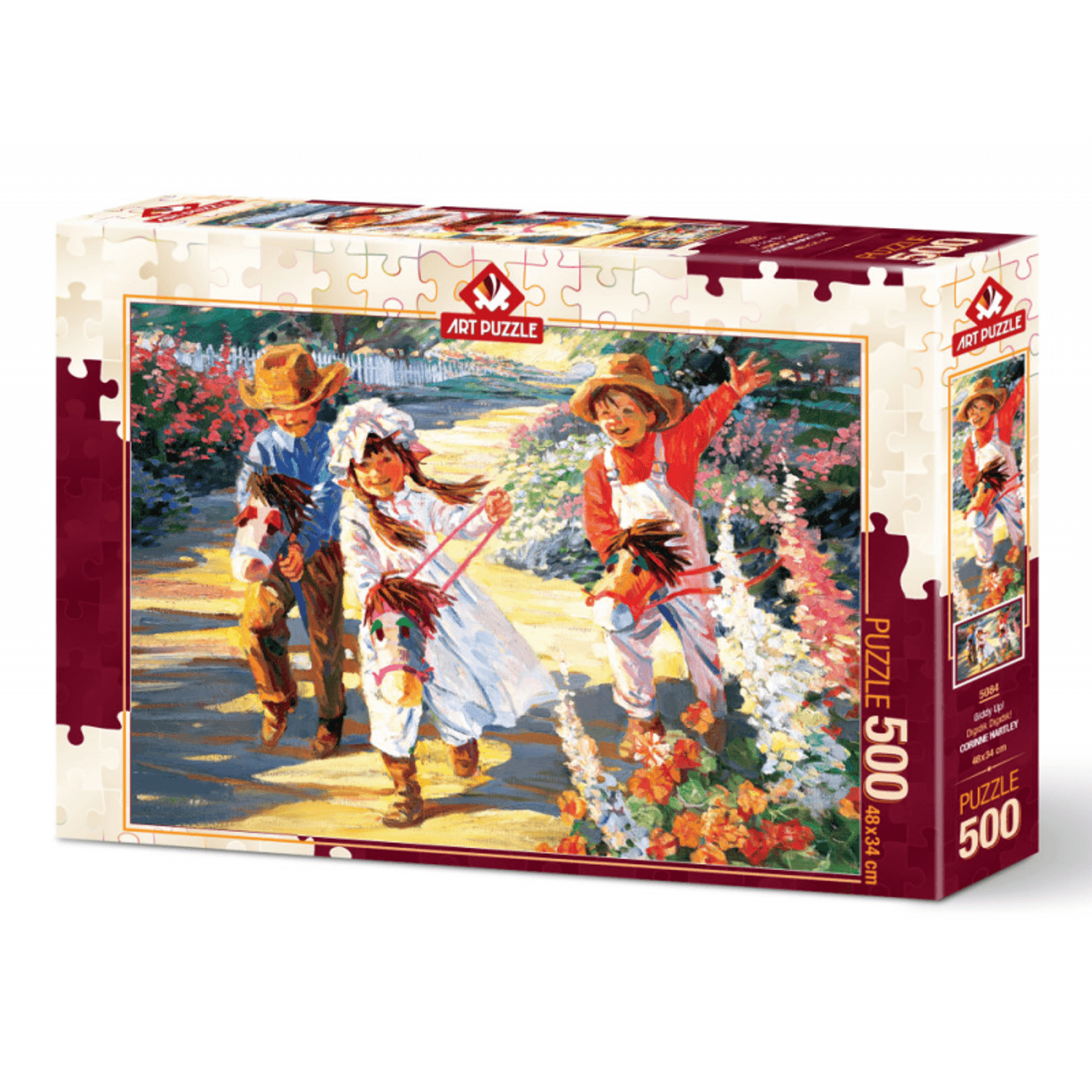 Puzzle 500 piese - Giddy Up! -Corinne Hartley fotografia produsului