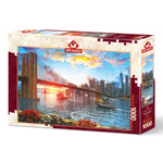 Puzzle 1000 piese - Sunset On New York fotografia produsului View 2 S