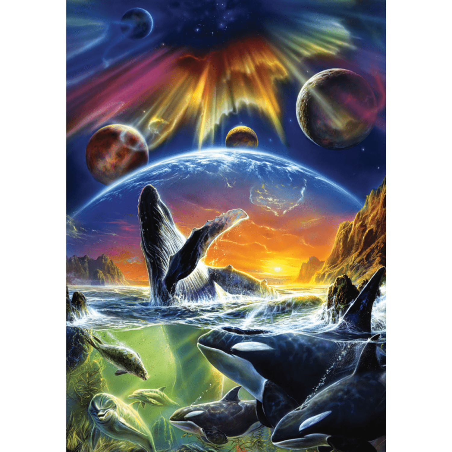 Puzzle 500 piese - Orca Aurora-Bob Eggleton fotografia produsului
