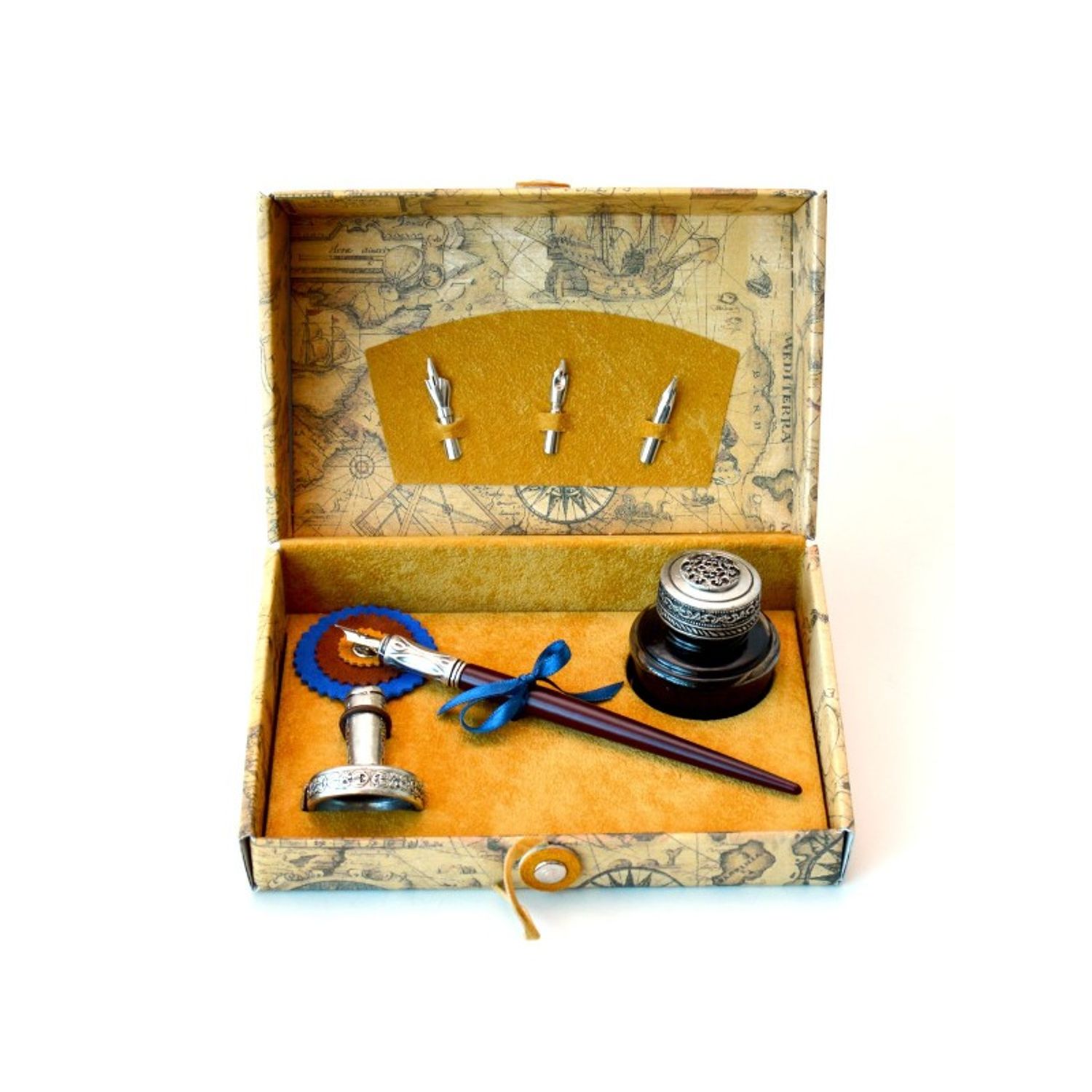 Set de scris "old writing" cu toc fotografia produsului View 2 L