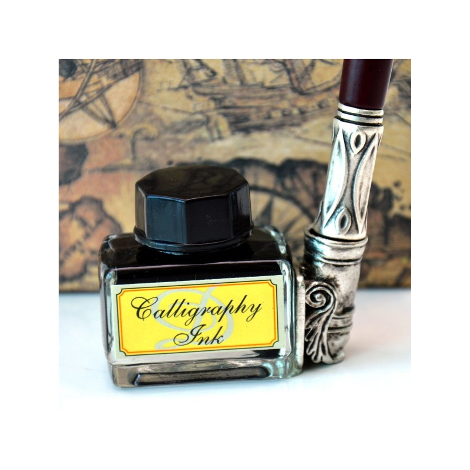 Set de scris "Old writing" cu toc si calimara fotografia produsului View 3 L