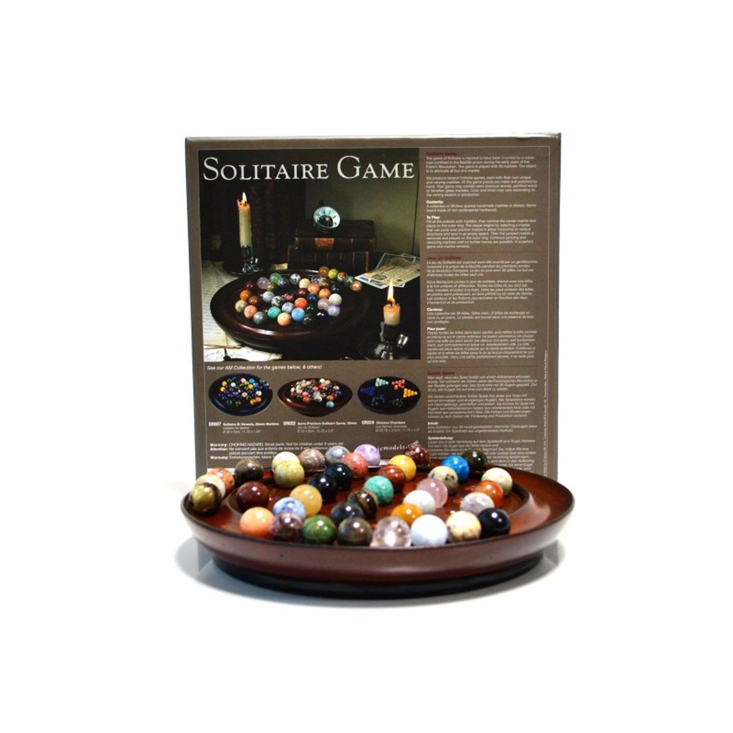 Joc solitaire retro cu pietre semipretioase fotografia produsului View 3 L