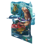Felicitare 3D Swing Cards Lumea acvatica fotografia produsului View 2 S