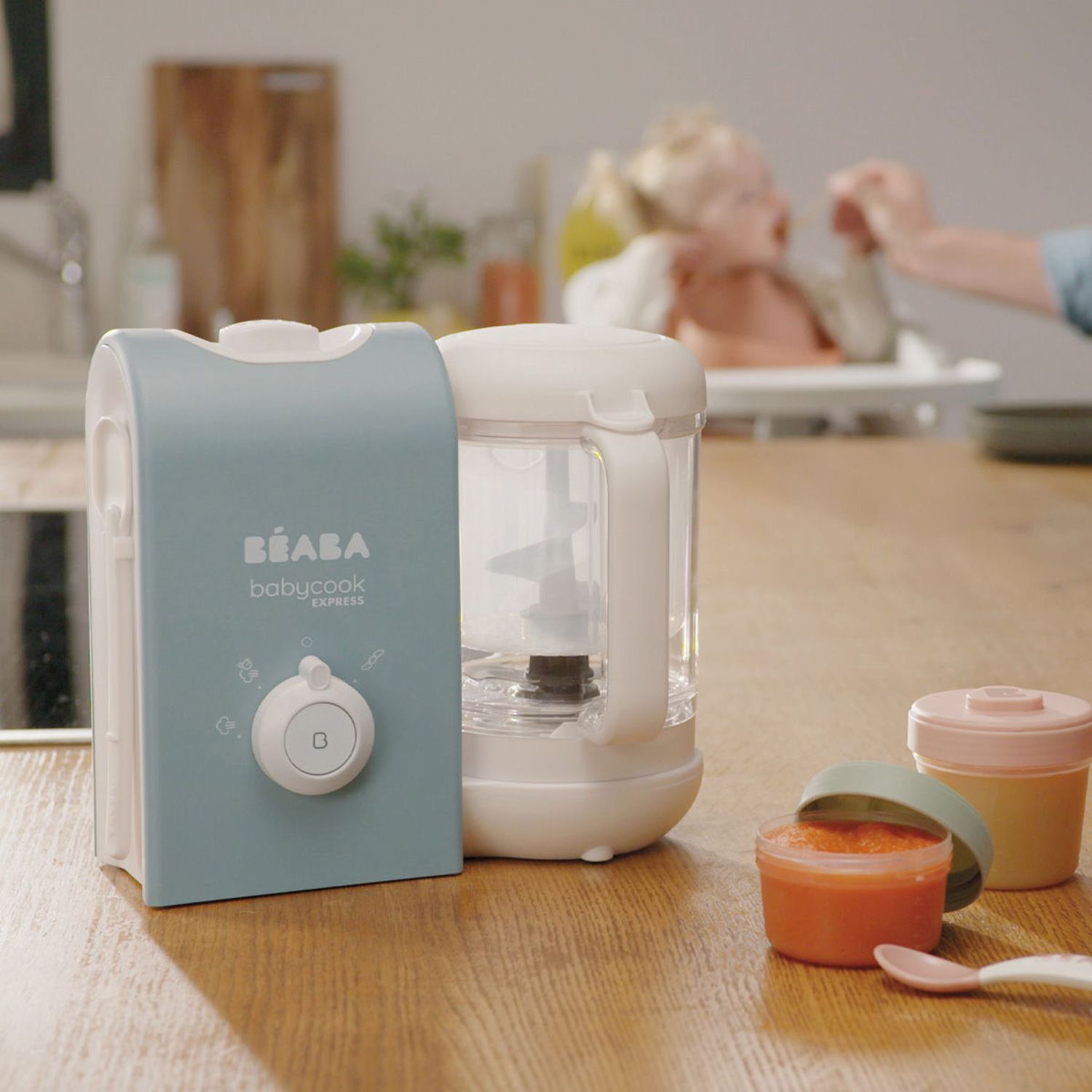 Robot Beaba Babycook Express Baltic Blue, 1000 ml (Albastru) fotografia produsului View 8 L