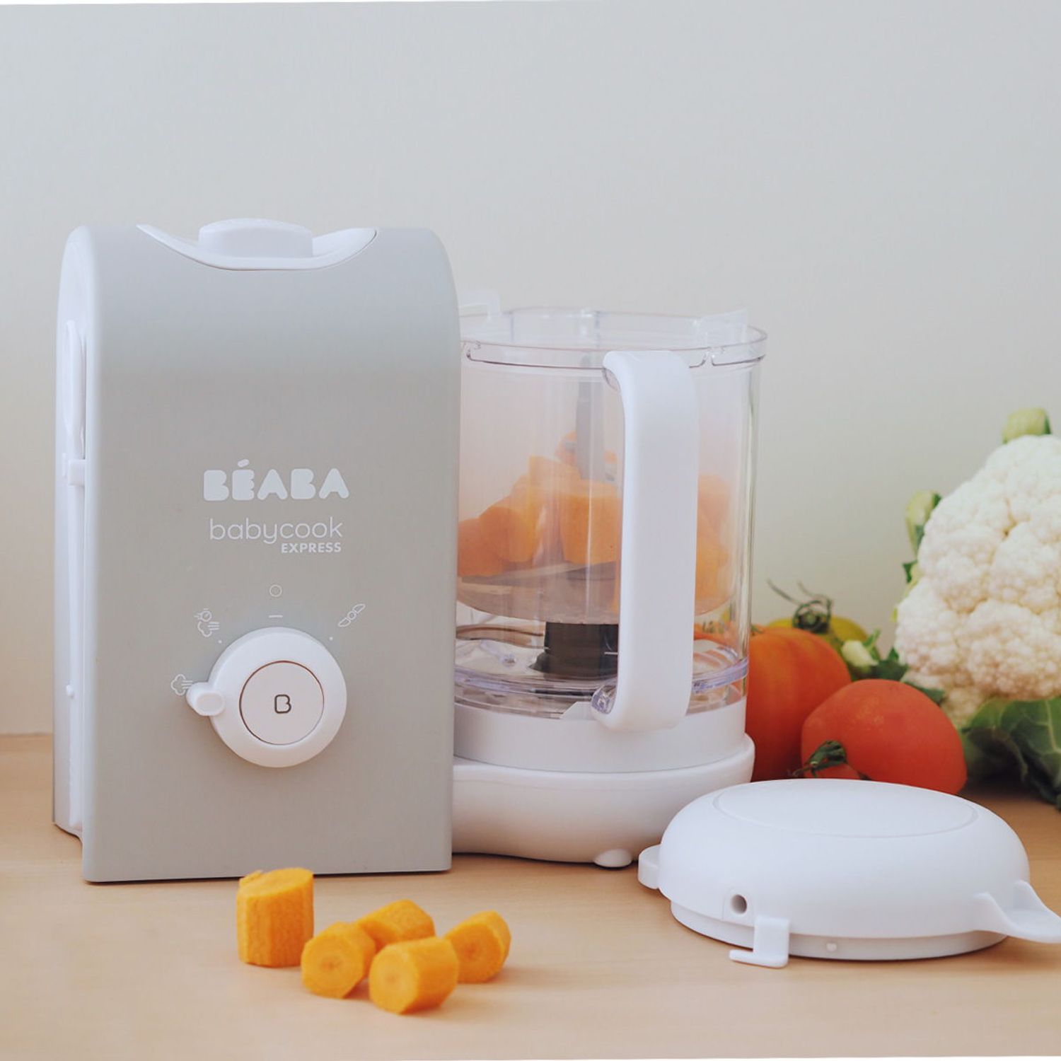 Robot Beaba Babycook Express Velvet Grey, 1100 ml (Gri) fotografia produsului View 8 L