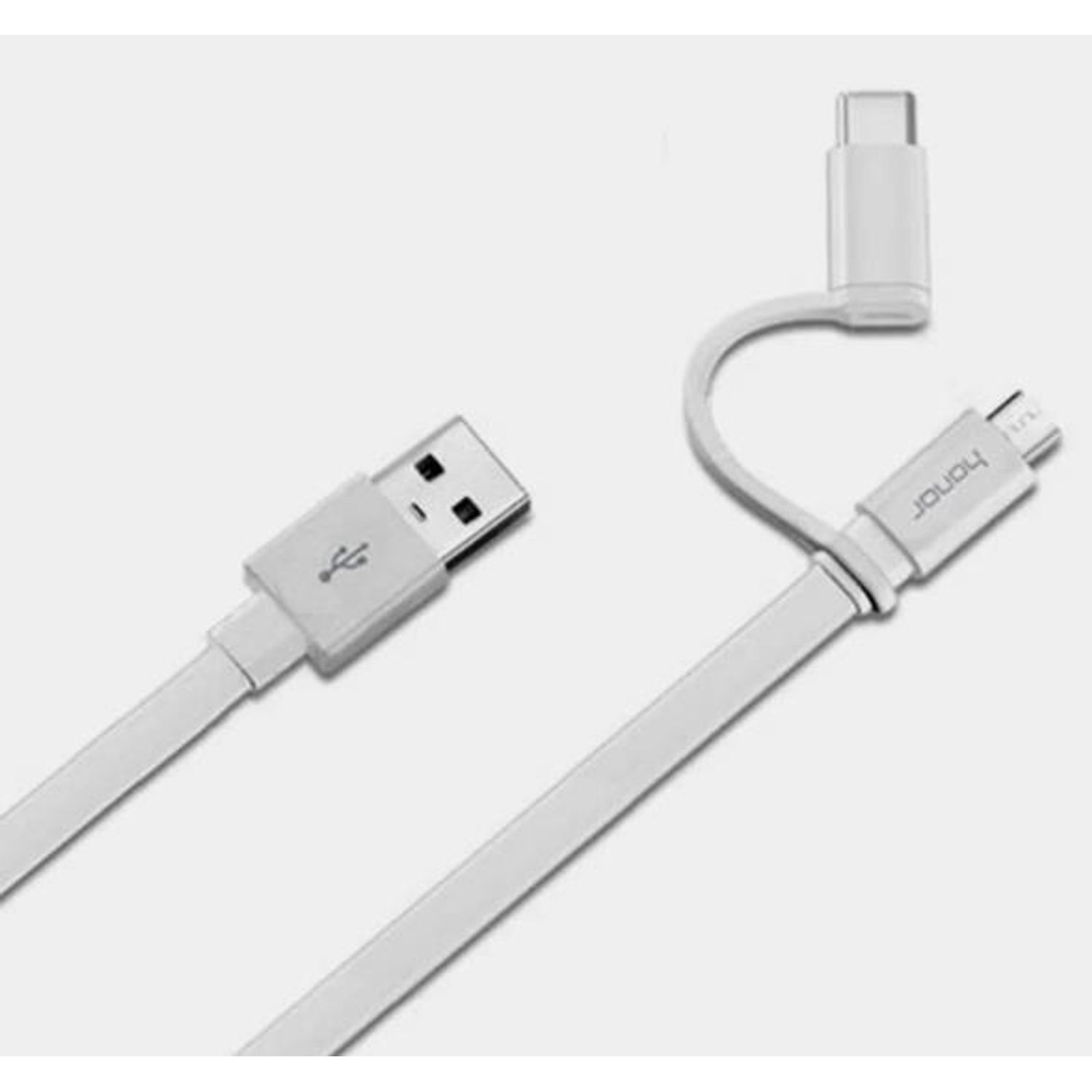 Cablu de date Huawei AP55S, MicroUSB & USB Type-C, 1.5m (Alb) fotografia produsului View 2 L