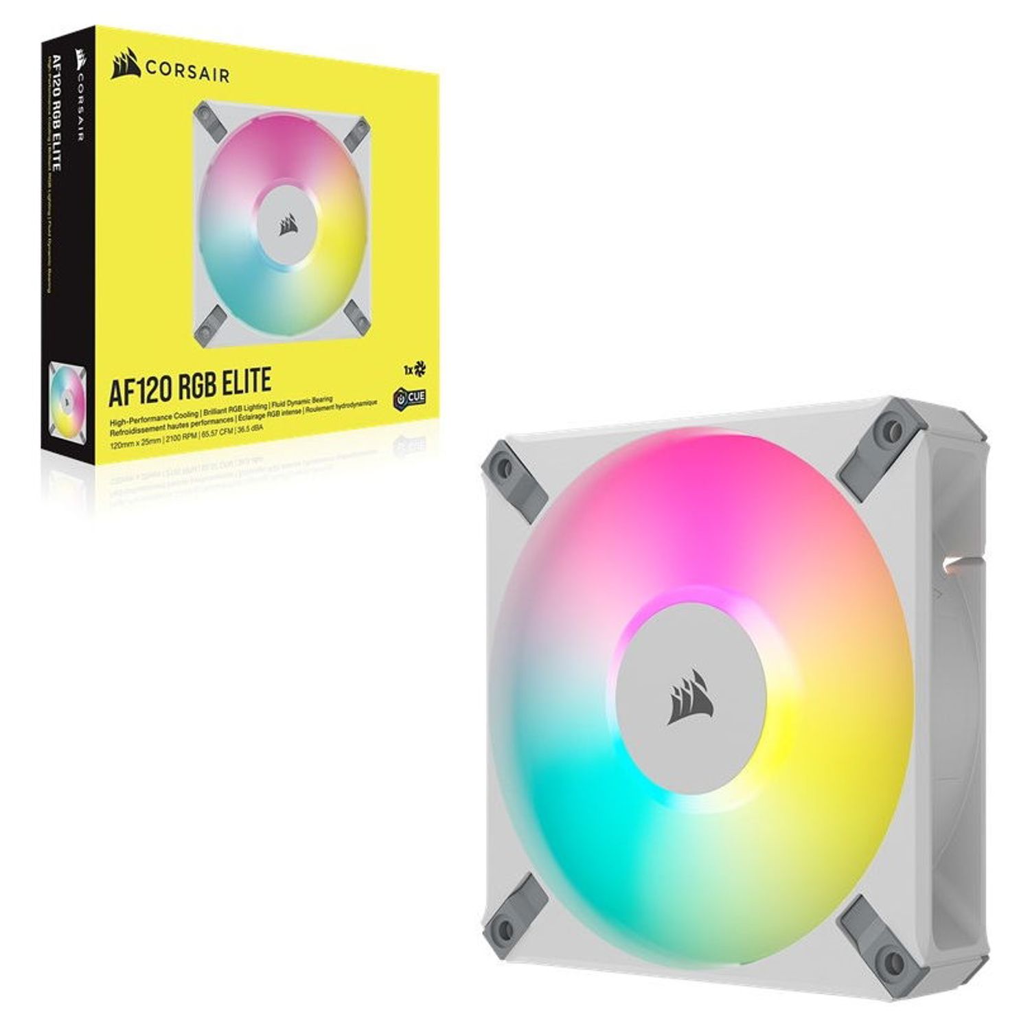 Ventilator Corsair AF120 Elite RGB, PWM, 120mm fotografia produsului View 5 L