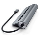 Hub USB Satechi ST-TCHCRM, 3 x USB 3.0, USB Type-C (Gri) fotografia produsului View 2 S