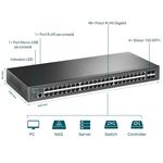 Switch TP-LINK TL-SG3452X, Gigabit, 48 Porturi fotografia produsului View 4 S