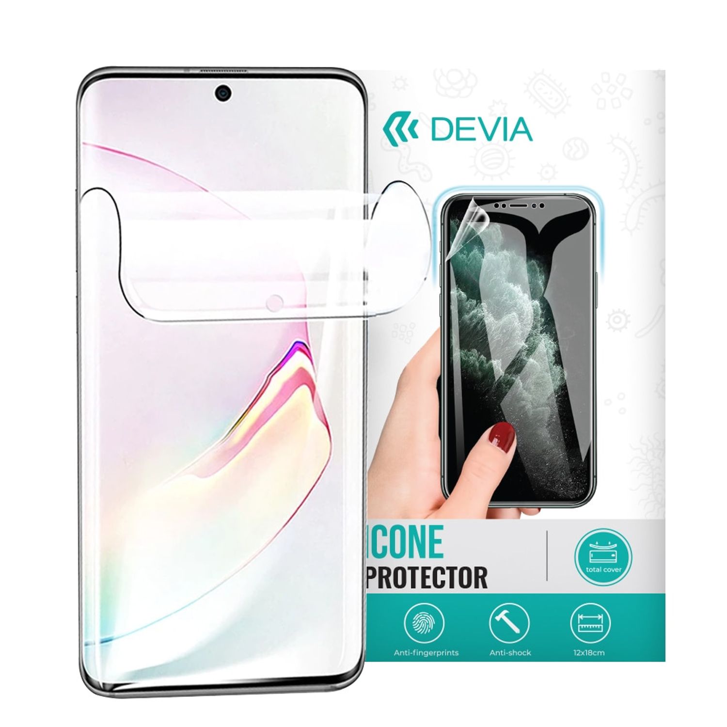 Folie Silicon Devia compatibila cu Motorola Moto E32 fotografia produsului