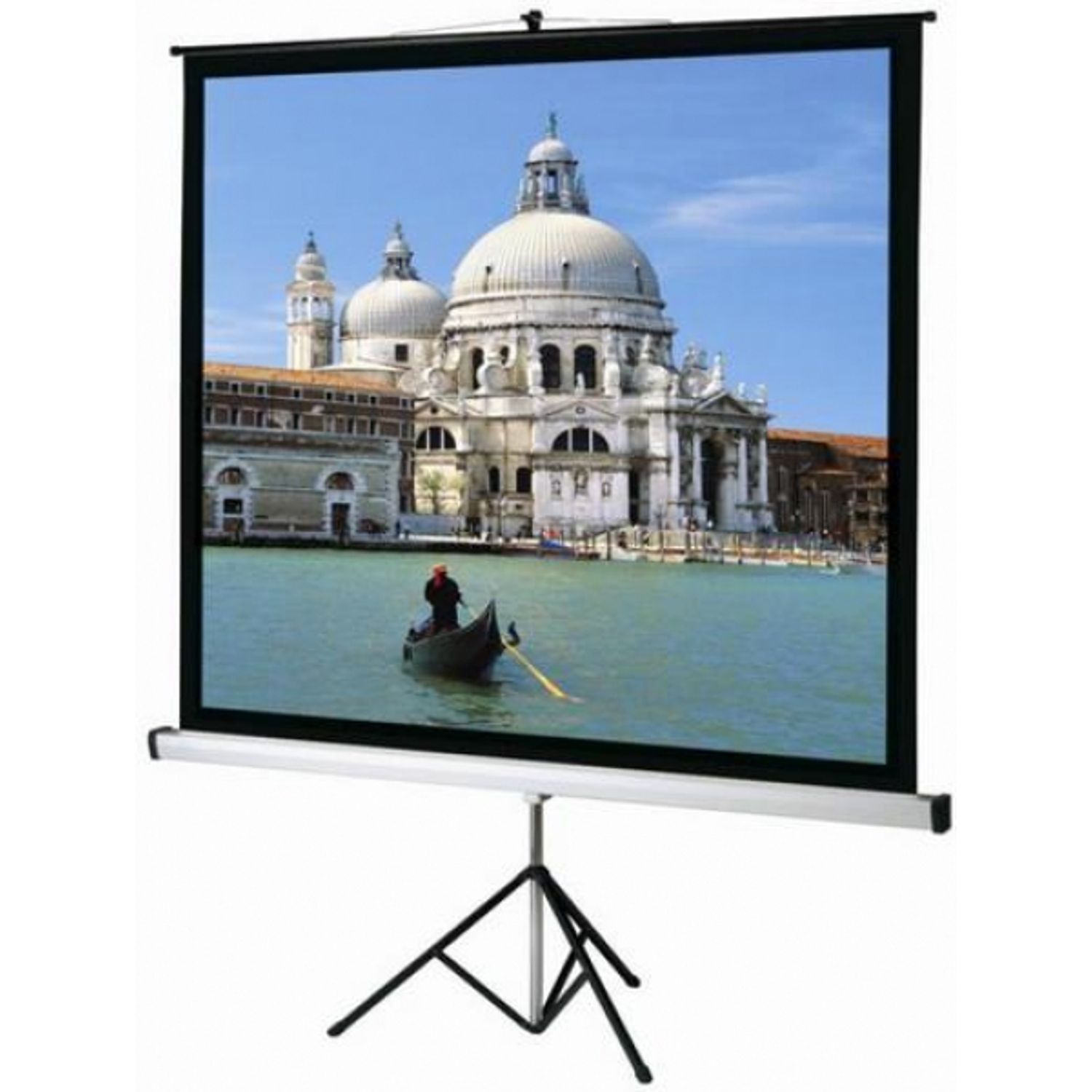 Ecran de proiectie Sopar Superior SP1220, cu trepied, 200 x 200cm fotografia produsului