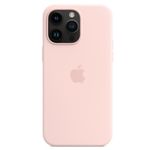 Protectie Spate Apple Silicone pentru Apple iPhone 14 Pro Max, Magsafe (Roz) fotografia produsului