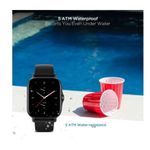 Ceas activity tracker Huami Amazfit GTS 2e, Bluetooth 5.0, Waterproof 5 ATM, senzor SpO2 (Negru) fotografia produsului View 8 S