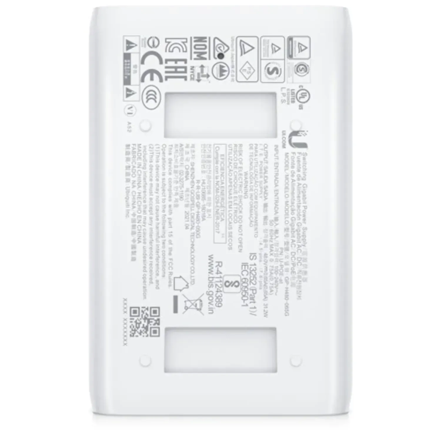PoE Injector Ubiquiti U-POE-AT, 802.3AT fotografia produsului View 7 L