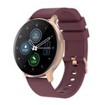 Smartwatch Canyon Badian SW-68, Display TFT 1.28", Bluetooth, Waterproof IP68, Android/iOS (Auriu/Rosu) fotografia produsului View 2 S