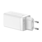 Incarcator telefon, Baseus, 1 x USB-A, 2 x USB-C PD, 65W, 110-240V, Alb fotografia produsului View 6 S