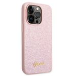 Husa Protectie Spate Guess Glitter GUHCP14XHGGSHP pentru iPhone 14 Pro Max (Roz) fotografia produsului View 2 S