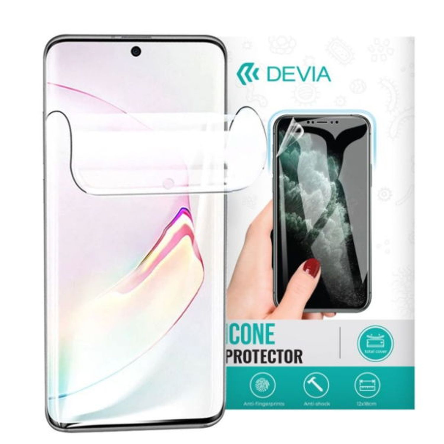 Folie Protectie Silicon Devia, Antibacterian, Samsung Galaxy A54 5G fotografia produsului