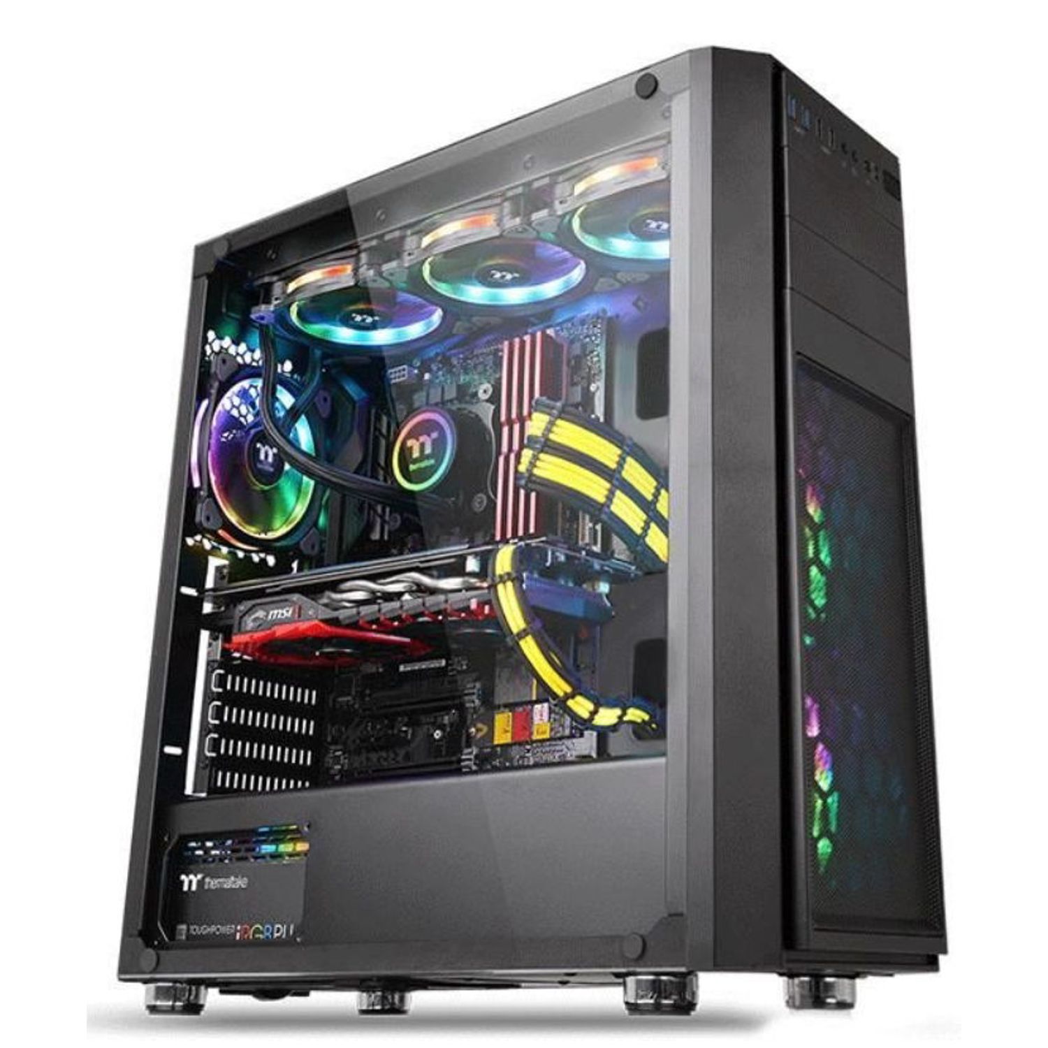 Carcasa Thermaltake Versa H26, Tempered Glass, MidTower (Negru) fotografia produsului