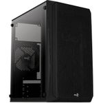 Carcasa Aerocool CS-107 V2, Mini Tower, Plexiglass (Negru) fotografia produsului View 3 S