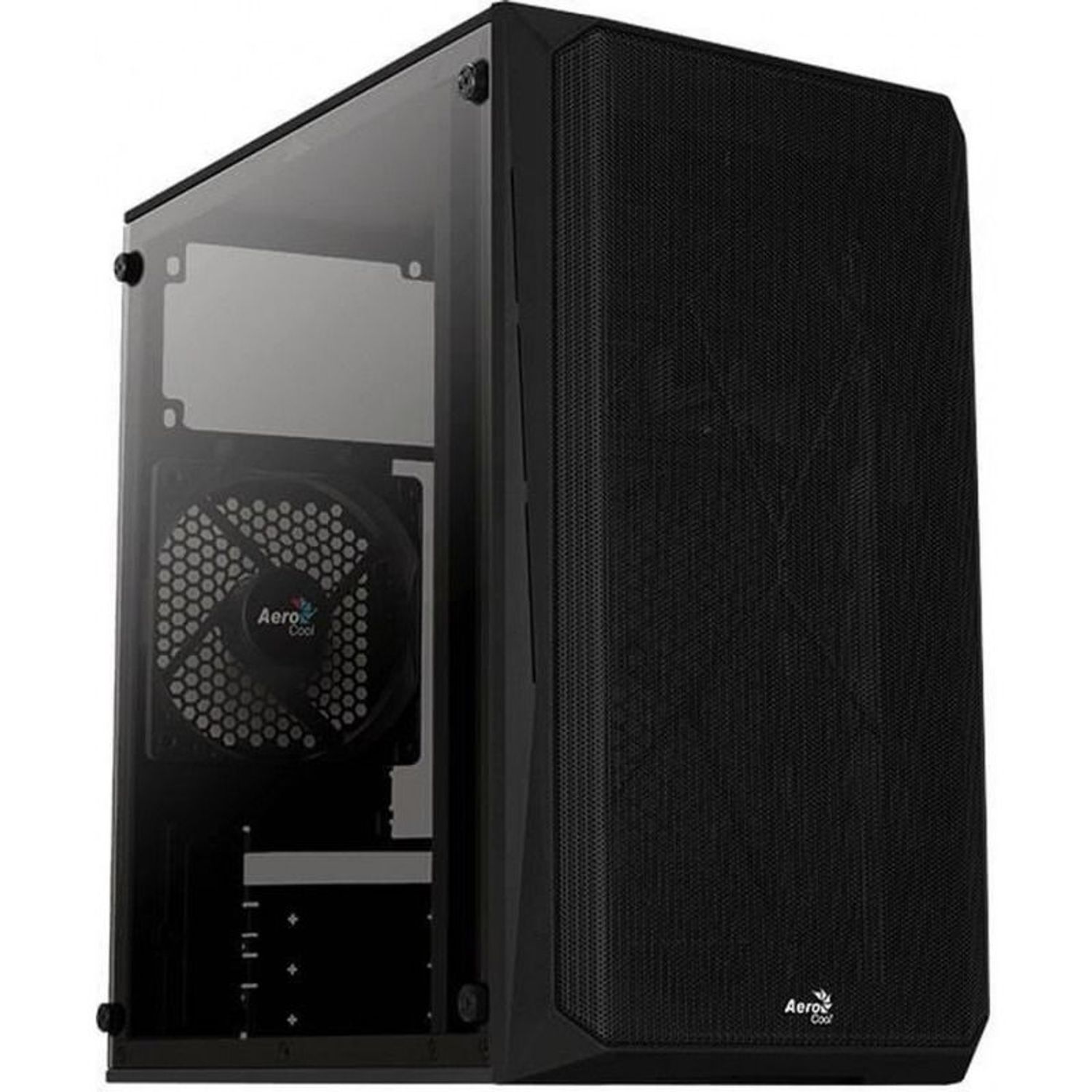 Carcasa Aerocool CS-107 V2, Mini Tower, Plexiglass (Negru) fotografia produsului View 3 L