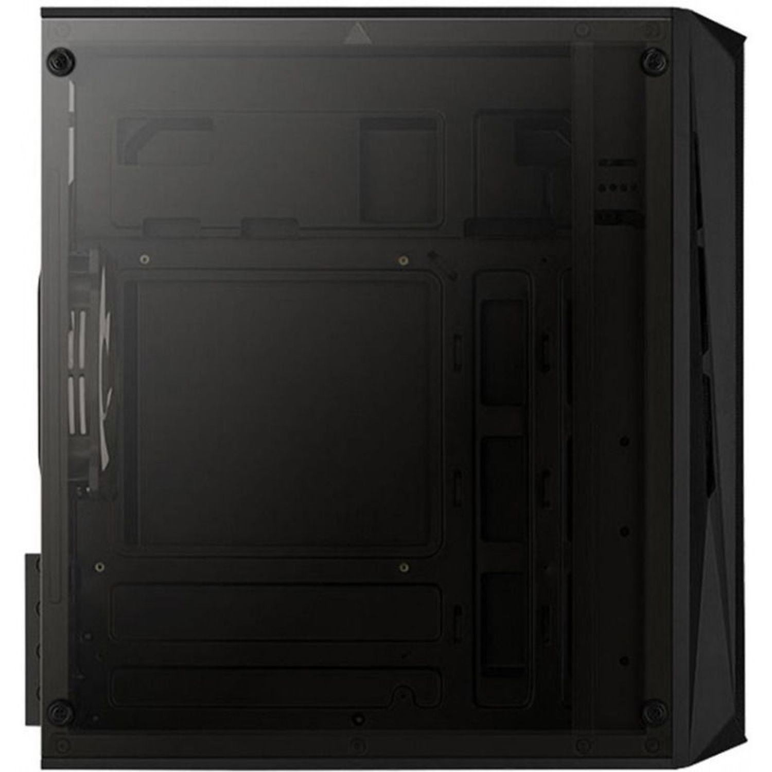 Carcasa Aerocool CS-107 V2, Mini Tower, Plexiglass (Negru) fotografia produsului View 7 L