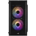 Carcasa Aerocool CS-107 V2, Mini Tower, Plexiglass (Negru) fotografia produsului View 8 S