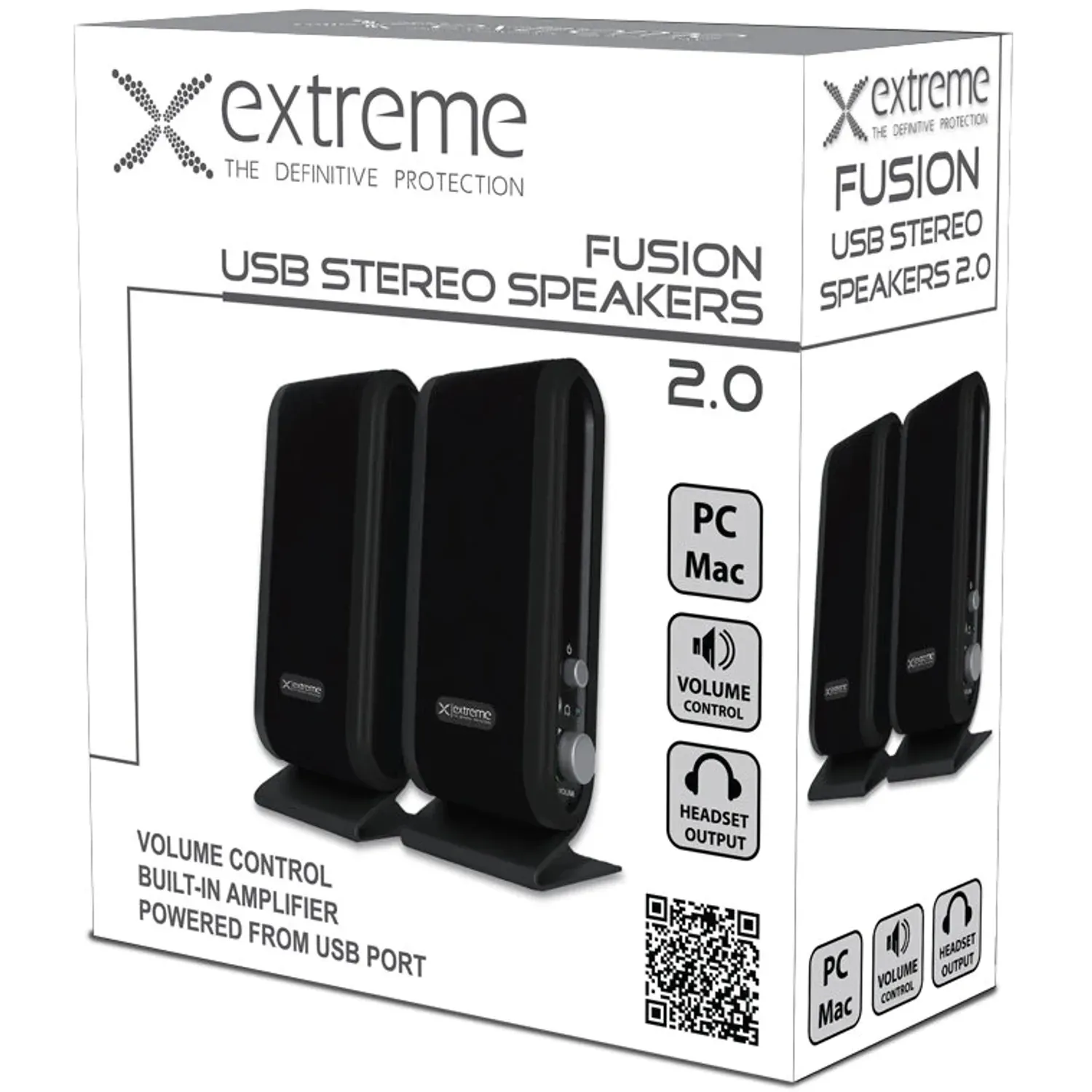 Boxe 2.0 Extreme Fusion, USB/Jack 3.5mm, 4W RMS (Negru) fotografia produsului View 2 L