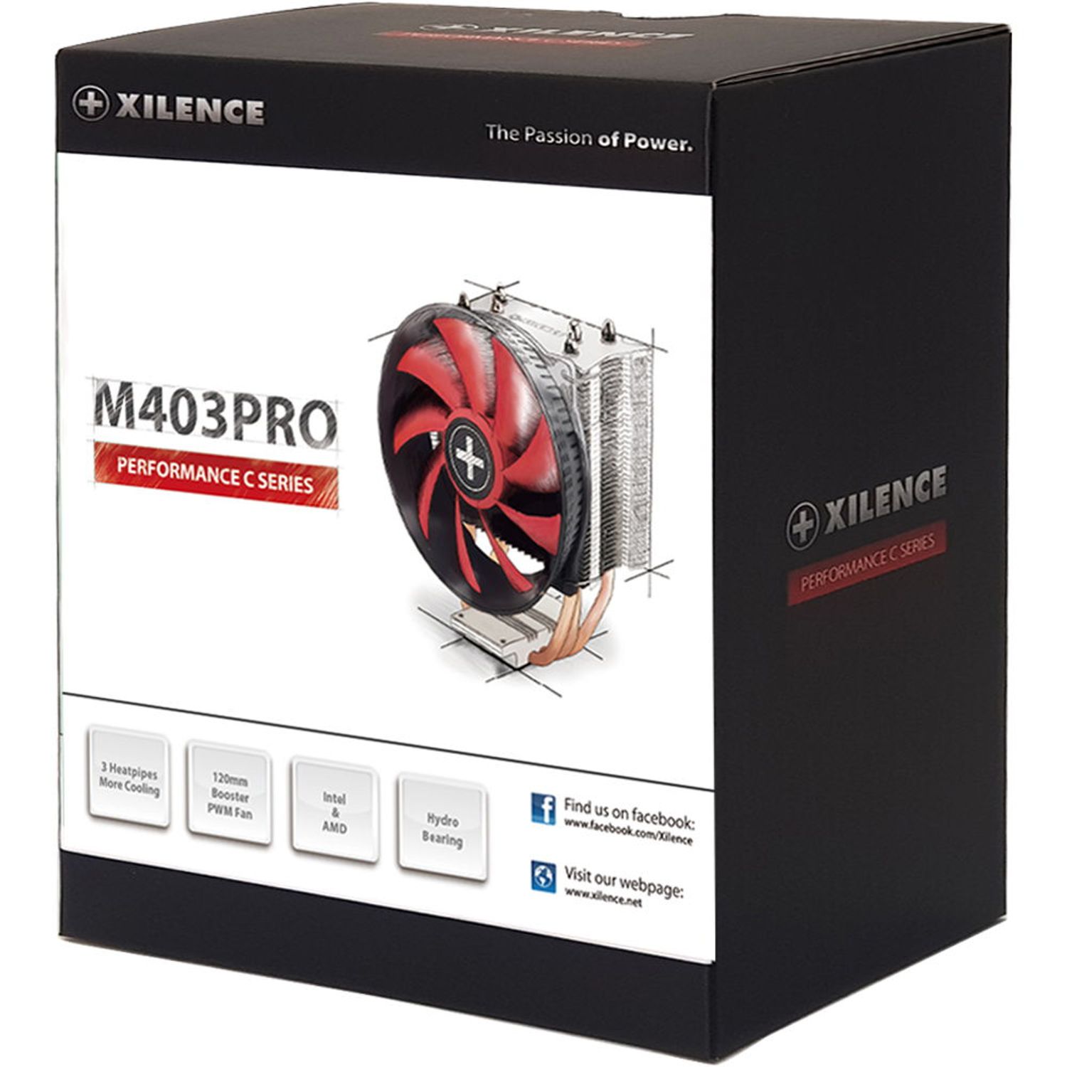 Cooler CPU Xilence Performance C M403PRO, 120mm fotografia produsului View 2 L