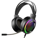Kit mouse si casti Marvo MH01, iluminare Rainbow (Negru) fotografia produsului View 5 S