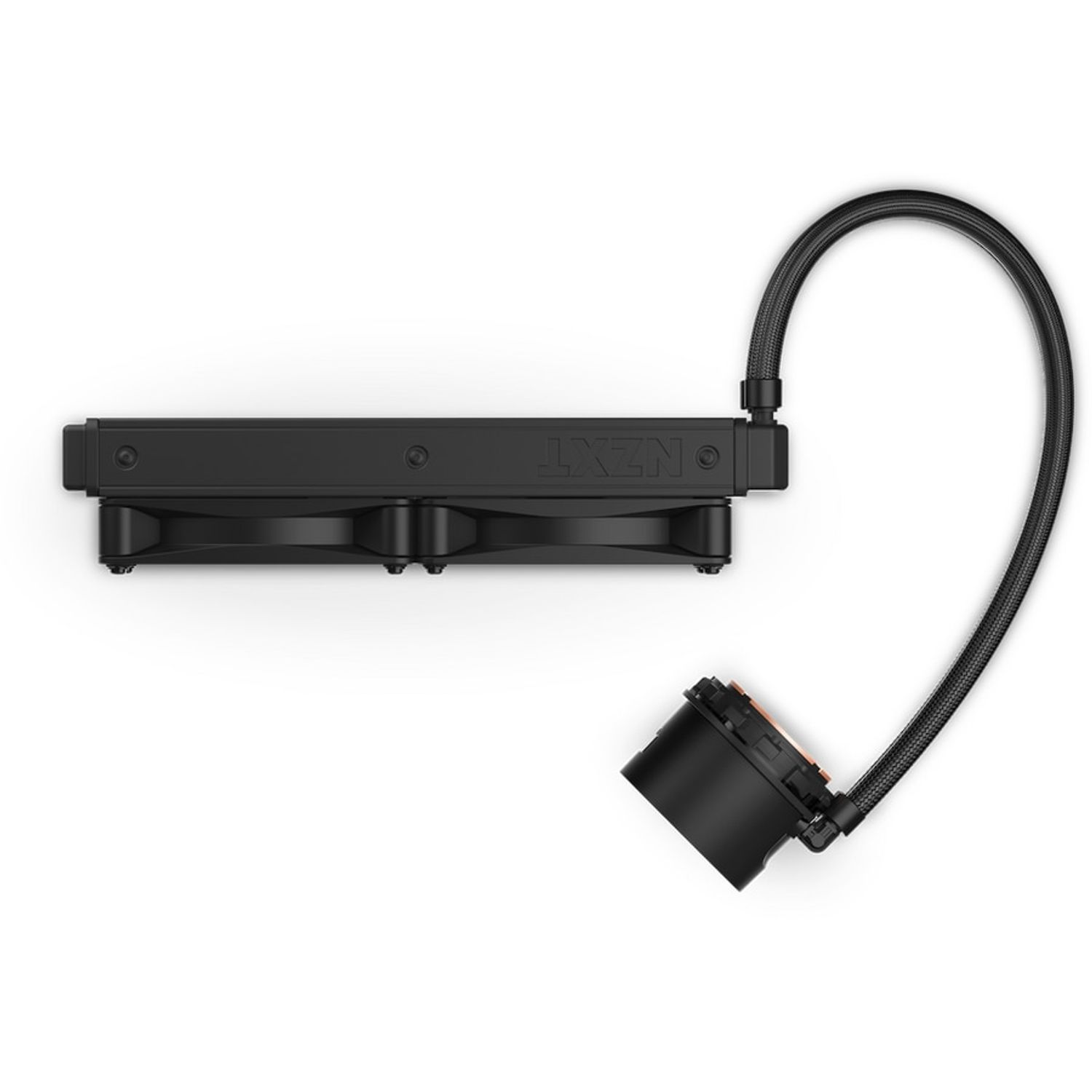 Cooler CPU NZXT Kraken 240, pompa cu ecran LCD, negru fotografia produsului View 2 L
