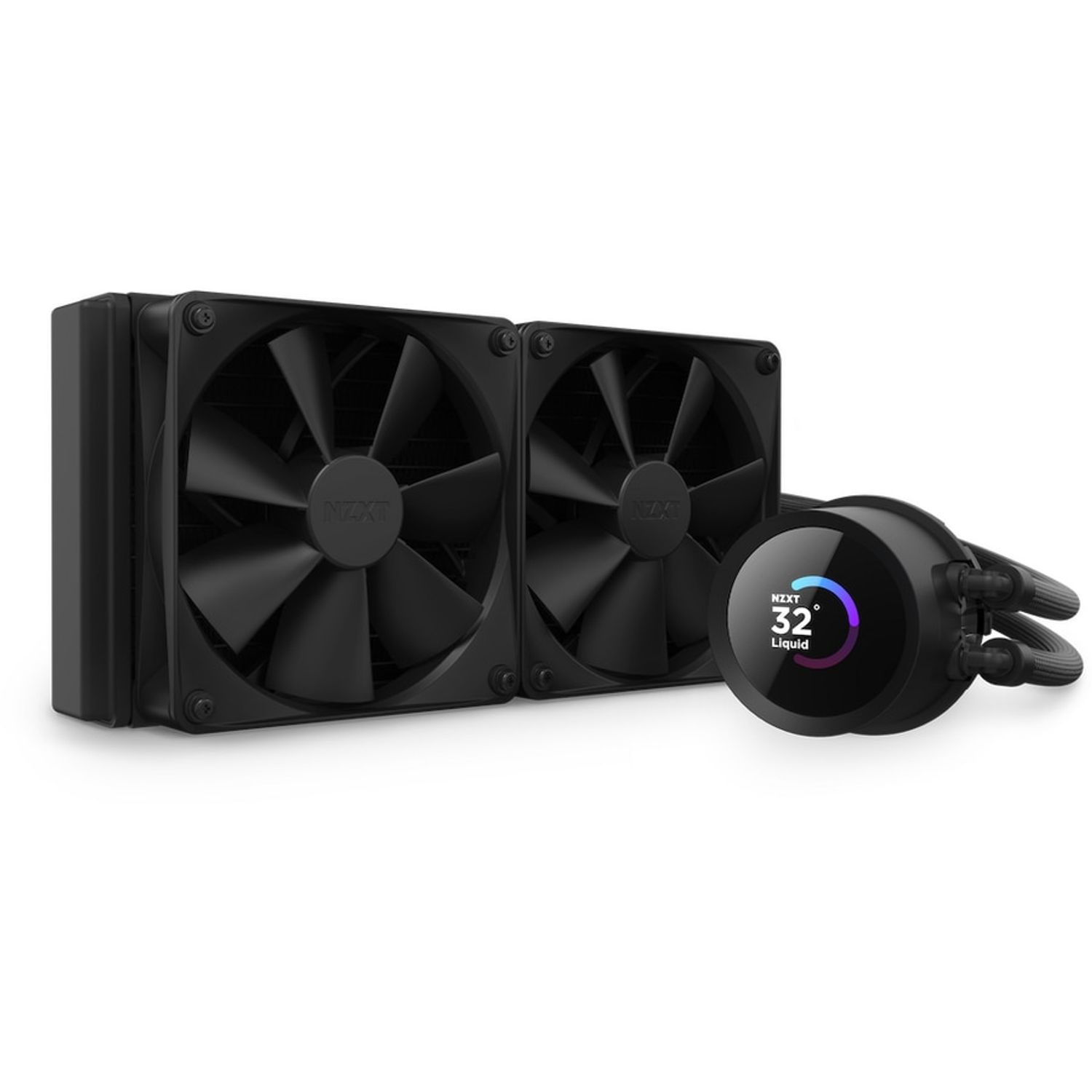 Cooler CPU NZXT Kraken 240, pompa cu ecran LCD, negru fotografia produsului