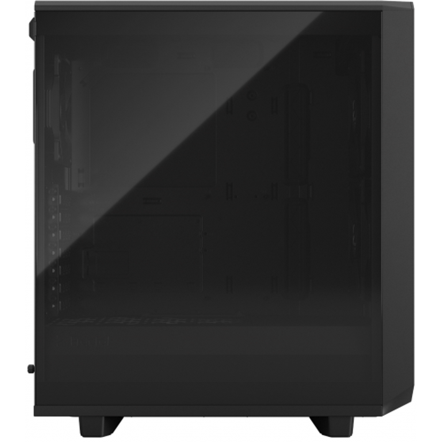 Carcasa Fractal Design Meshify 2 Compact Light TG Black, Middle Tower, Tempered Glass (Negru) fotografia produsului View 6 L