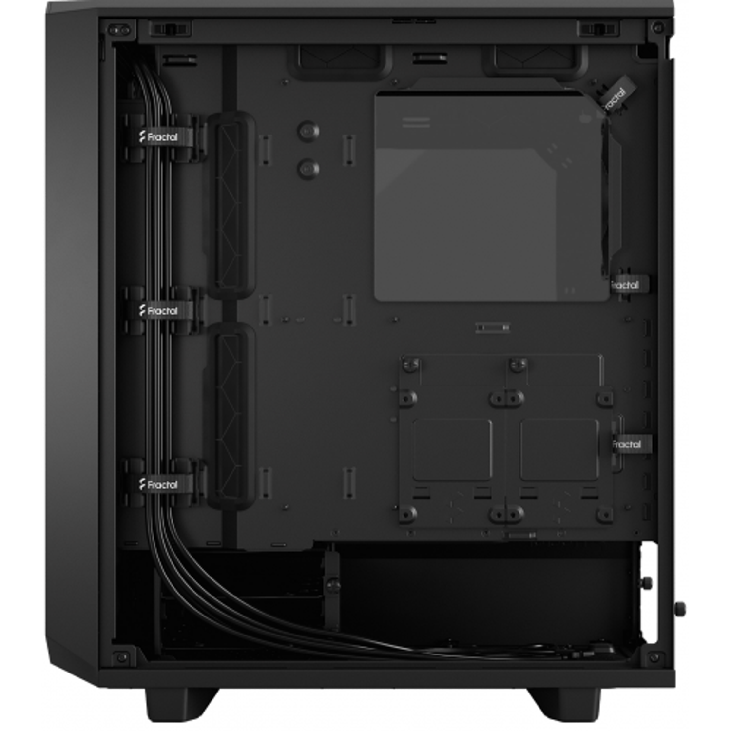 Carcasa Fractal Design Meshify 2 Compact Light TG Black, Middle Tower, Tempered Glass (Negru) fotografia produsului View 9 L