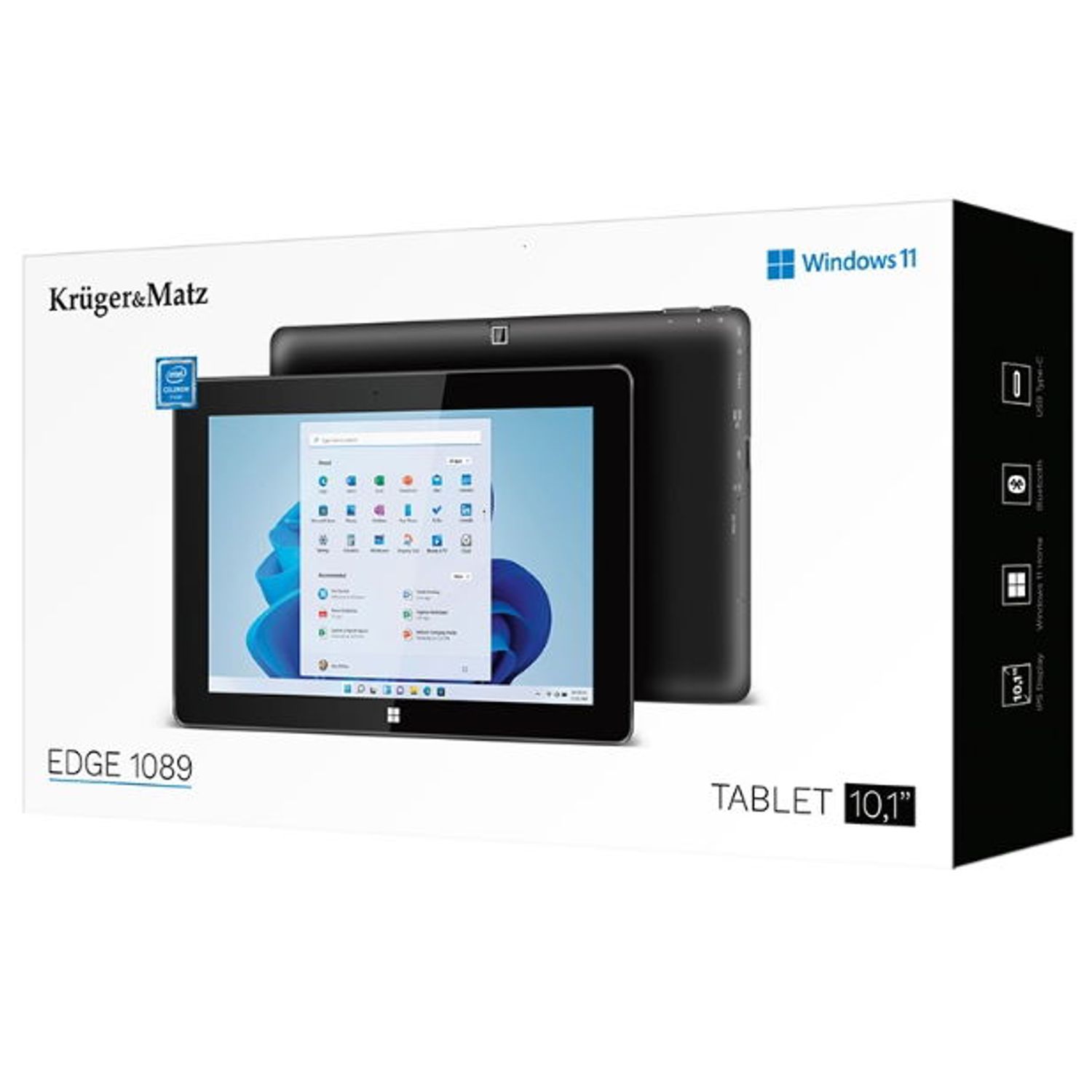 TABLETA Kruger&Matz 1089S,Procesor Dual Core Intel Celeron N4020, Ecran IPS Capacitive Multitouch 10.1", 4GB DDR3, - 5901890075565 fotografia produsului View 7 L