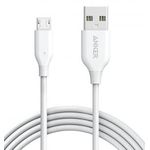 Cablu de date Anker PowerLine, MicroUSB, 1.8m (Alb) fotografia produsului