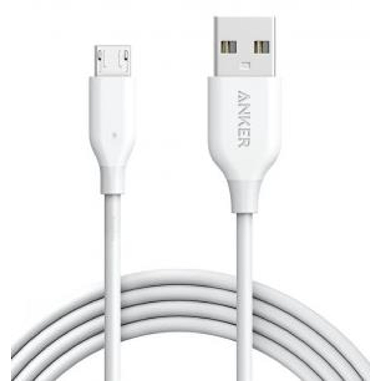 Cablu de date Anker PowerLine, MicroUSB, 1.8m (Alb) fotografia produsului