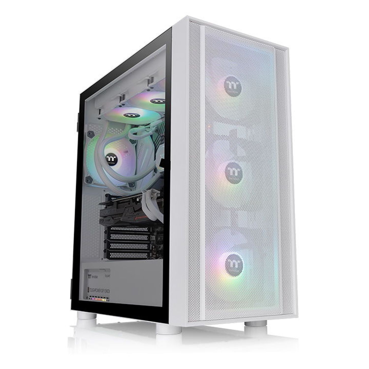 Carcasa Thermaltake H570 TG ARGB Snow, Mid Tower (Alb) fotografia produsului