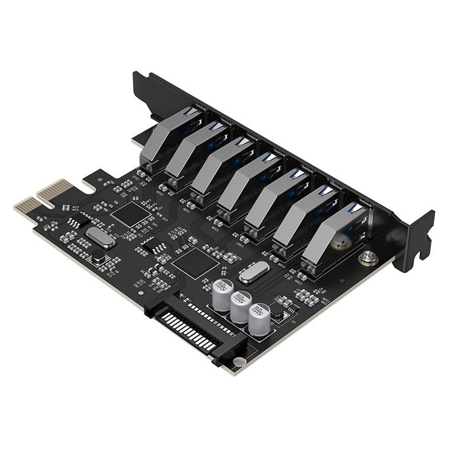 Adaptor Orico PVU3-7U, PCI-Express - 7 x USB 3.0 fotografia produsului View 2 L
