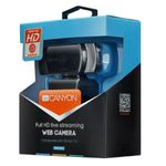 Camera Web Canyon CNS-CWC5, Full HD 1080p, CMOS, 2MP, USB (Negru) fotografia produsului View 3 S